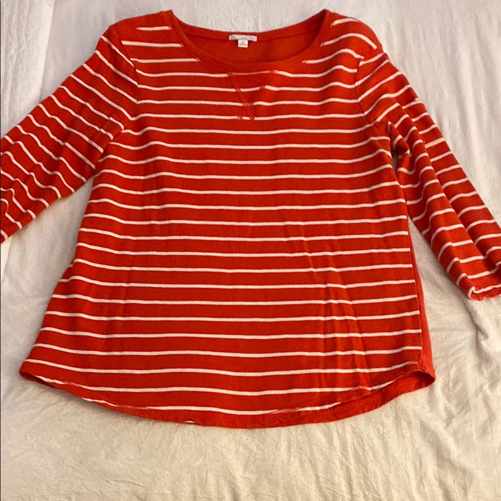 Women's Red Striped Top
